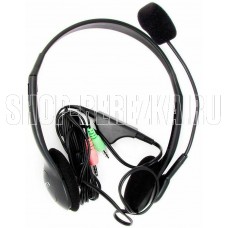 OKLICK Наушники с микрофоном Оклик HS-M143VB черный 1.8м накладные оголовье (614036)