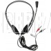 OKLICK Наушники с микрофоном Оклик HS-M143VB черный 1.8м накладные оголовье (614036)