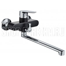 GOTA ROCIO G094764 Catalonia Смеситель д/ванны шар. с изливом F-30см. перекл.душа черный