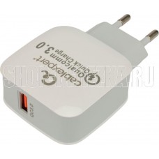 Cablexpert (21074) MP3A-PC-40, QC3.0, 1 порт USB, белый, пакет