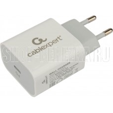 Cablexpert (21075) MP3A-PC-44, QC3.0/PD, 1 порт Type-C, белый, пакет