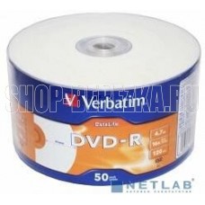 VERBATIM Диск 4.7Gb 16x bulk (50шт) Printable (43793)