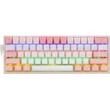 REDRAGON (70672) Fizz Радужн,61 клав,тих,бело-розов.