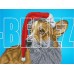 РЫЖИЙ КОТ Алмаз. мозаика (блест.) 30х40 см. без подр., с част. заполн. (28 цв.) Корги в шапке НД-5871 ПП-00208532