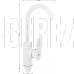BRIMIX 5921 Смеситель на кухню, боковой, шаровый, из высокопрочного пластика АБС, БЕЛЫЙ
