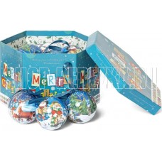 WINTER GLADE Набор ёлочных шаров папье-маше, 14 шт. 7514G077