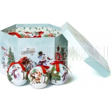 WINTER GLADE Набор ёлочных шаров папье-маше, 14 шт. 7514G273
