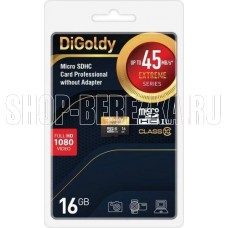 DIGOLDY 16GB microSDHC Class 10 UHS-1 Extreme [DG016GCSDHC10UHS-1-ElU1 w]