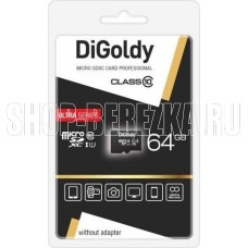 DIGOLDY 64GB microSDXC Class10 UHS-1 [DG064GCSDXC10 UHS-1-AD w]