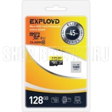 EXPLOYD 128GB microSDXC Class 10 UHS-1 Elite [EX128GCSDXC10UHS-1-ElU1 w]
