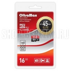 OLTRAMAX 16GB microSDHC Class 10 UHS-1 Elite [OM016GCSDHC10UHS-1-ElU1 w]