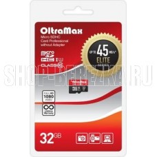 OLTRAMAX 32GB microSDHC Class 10 UHS-1 Elite [OM032GCSDHC10UHS-1-ElU1 w]