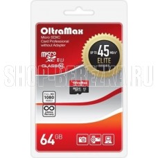 OLTRAMAX MicroSDXC 64GB Class 10 UHS-1 Elite [OM064GCSDXC10UHS-1-ElU1 w]