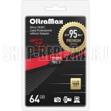 OLTRAMAX MicroSDXC 64GB Class 10 UHS-1 Premium (U3) [OM064GCSDXC10UHS-1-PrU3 w]