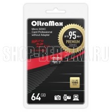 OLTRAMAX MicroSDXC 64GB Class 10 UHS-1 Premium (U3) [OM064GCSDXC10UHS-1-PrU3 w]