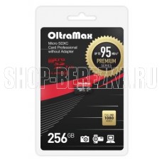 OLTRAMAX 256GB microSDXC Class 10 UHS-1 Premium (U3) [OM256GCSDXC10UHS-1-PrU3 w]