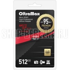OLTRAMAX MicroSDXC 512GB Class 10 UHS-1 Premium (U3) [OM512GCSDXC10UHS-1-PrU3 w]