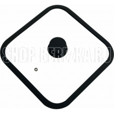 MALLONY Крышка стеклянная с силиконовым ободком QUADRATO, 26*26 см диа