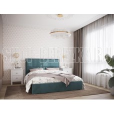 НК-МЕБЕЛЬ MADISON new кровать 1600х2000 Велюр Бирюзовый 72305908 (2 кор.)