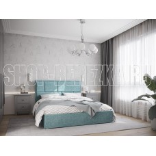 НК-МЕБЕЛЬ MADISON new кровать 1600х2000 Рогожка Мята 72305918 (2 кор.)