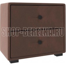 НК-МЕБЕЛЬ TANGO тумба прикроватная Велюр Шоколад 72306852 (1 кор.)