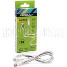 ERGOLUX (15098) ELX-CDC04-C01 Type C-Lightning 1,2м белый