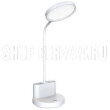 ULTRAFLASH (15162) UF-818 C01 белый (Led, светильник настольный, 6Вт, 6000К, аккум., 3 ур.яркости)