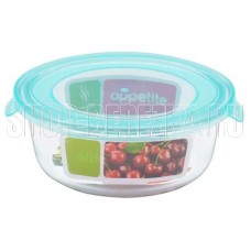APPETITE SL950CLB стекл круг 950мл голуб д/хранения