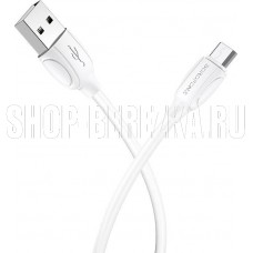BOROFONE (6931474701787) BX19 USB-microUSB 2.4A 1м белый
