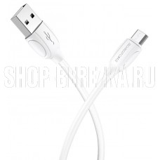 BOROFONE (6931474701787) BX19 USB-microUSB 2.4A 1M - белый