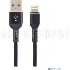 PERFEO (I4316) USB A вилка - Lightning вилка, 2.4A, черный, длина 1 м., Light Premium