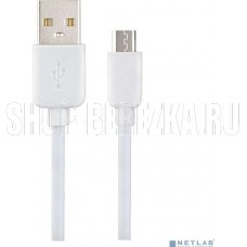 PERFEO (U4007) USB A вилка - Micro USB вилка, 2.4A, белый, 1 м, Micro ONE