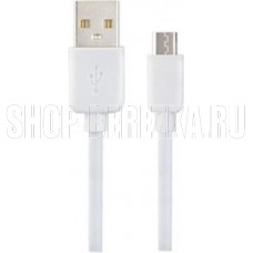 PERFEO (U4026) USB A вилка - Micro USB вилка, 2.4A, белый, силикон, длина 1 м., SILICON
