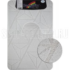 САНАКС 00851 Коврик в ванную CROSS-LOOP, двойной, БЕЖЕВЫЙ, однотонный, 500х800, 500х400 мм,100% полиэстер