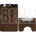 САНАКС 00849 Коврик в ванную CROSS-LOOP, двойной, КОРИЧНЕВЫЙ,однотонный, 500х800, 500х400 мм,100% полиэстер