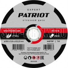 PATRIOT 816010105 EXPERT 150*1,6*22,23 по металлу