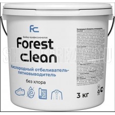 FOREST CLEAN Отбеливатель - пятновыводитель (ведро 3 кг, порошок)