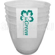 INGREEN IG604011999 горшки для пикирования 5шт., 0,7 л, прозрачный