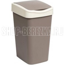 VIOLET Tandem Ведро для мусора 10л (шоколад/слон.кость) 841022