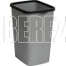 VIOLET Tandem Ведро для мусора 9л (сер.металлик/черный) 841158