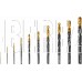 DENZEL Набор сверл по металлу, 1-10 мм, HSS-Tin, Golden Tip, 10 шт 72316