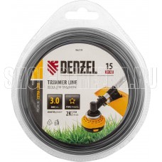 DENZEL Леска для триммера двухкомпонентная звезда, 3,0мм х 15м, блистер EXTRA CORD 96219