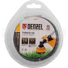 DENZEL Леска для триммера двухкомпонентная эллипс, 3,0мм х 15м, блистер EXTRA CORD 96257