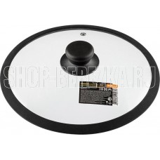 MALLONY Крышка стеклянная C-type с силиконовым ободком CAPPELLO-C, 24 см диа