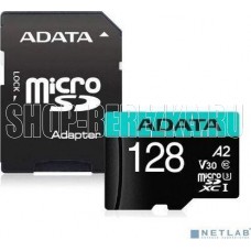 A-DATA Micro SecureDigital 128GB [AUSDX128GUI3V30SA2-RA1] Premier Pro + adapter Class10