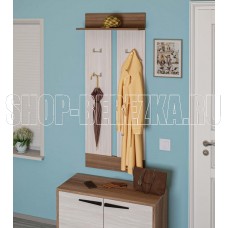 МЕБЕЛЬ-КОМПЛЕКС Оптима Вешалка навесная исп. 2 Шимо темный/Шимо светлый