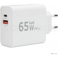 CABLEXPERT (21563) 65Вт GaN, QC4.0/PD3.0, 2 порта, белый