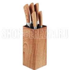 SATOSHI Роше Набор ножей кухонных 6пр, подставка с полипропиленовыми разделителями 803-350 803-350