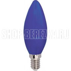 ECOLA C4TB60ELY candle LED color 6W/E14 матовая колба синий