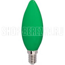 ECOLA C4TG60ELY candle LED color 6W/E14 матовая колба зеленый